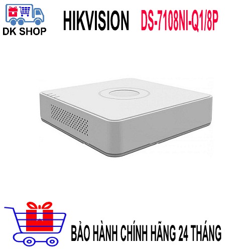 Đầu Ghi Hình Camera IP Hikvision DS-7108NI-Q1/8P 8 Kênh - Chính Hãng - Bảo Hành 24 Tháng.