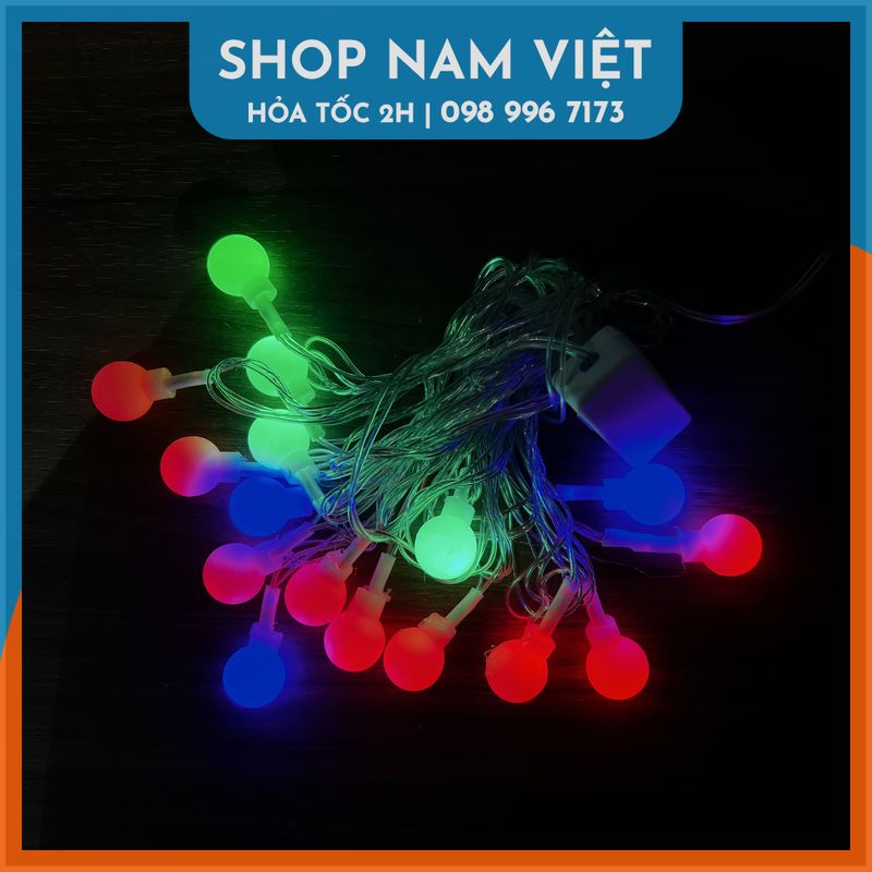 Dây Đèn LED Trang Trí Đổi Màu 3m 16 Bóng NAVIVU