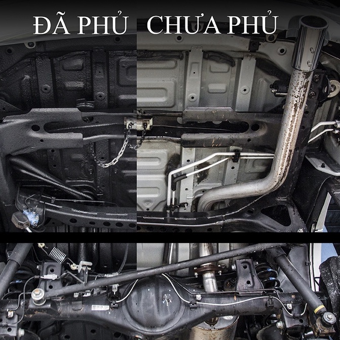 [SPMALL] Sơn Phủ Gầm Ô Tô - Sơn Phủ Gầm - Xịt Tay, Chống Ồn, Chống Rỉ Sét, Mọt Khung Xe, Tăng Độ Cách Âm Ô Tô Dsq 700ml