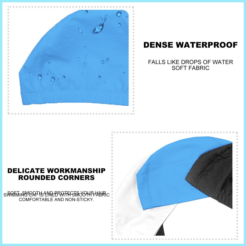 Mũ Bơi Chất Liệu PU Co Giãn Chống Thấm Nước Cho Nam Và Nữ