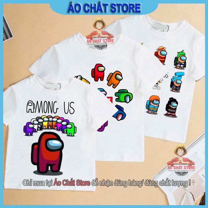 Áo thun bé trai Among Us đẹp | Áo Among Us trẻ em mẫu mới vải đẹp AU02 | Áo Chất Store