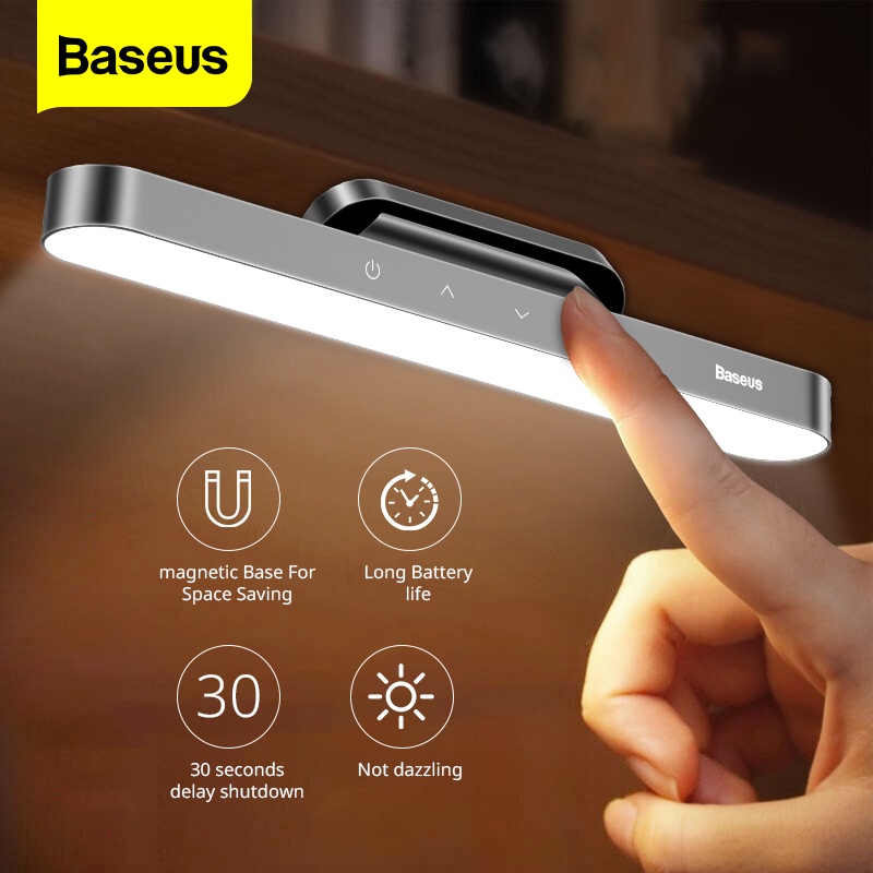 Đèn Bàn LED Baseus Từ Tính Treo Tủ Quần Áo Có Thể Sạc