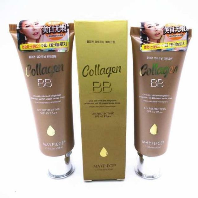 Kem nền, kem chống nắng,che khuyết điểm collagen bb mayfiece