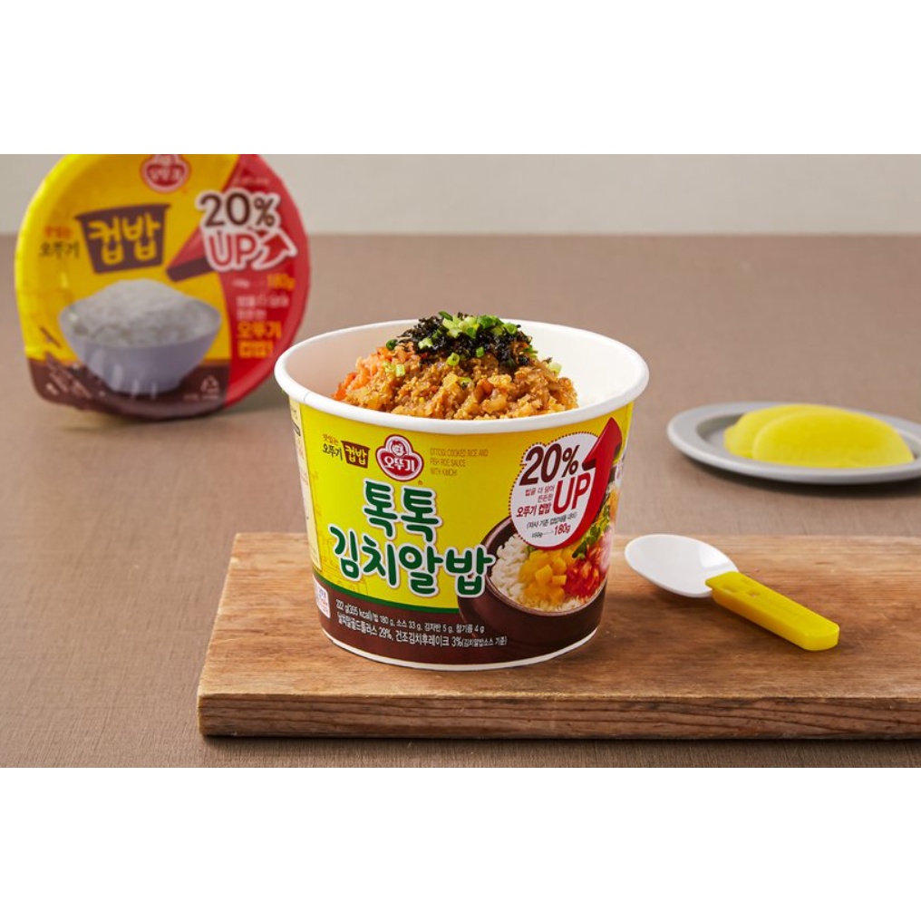 CƠM CỐC KIMCHI TOK TOK 222G -  컵밥 톡톡김치알밥 222G