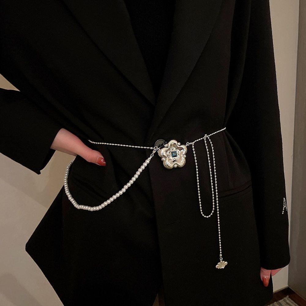 ANEMONE Dây Thắt Lưng Tua Rua Dài Thời Thượng