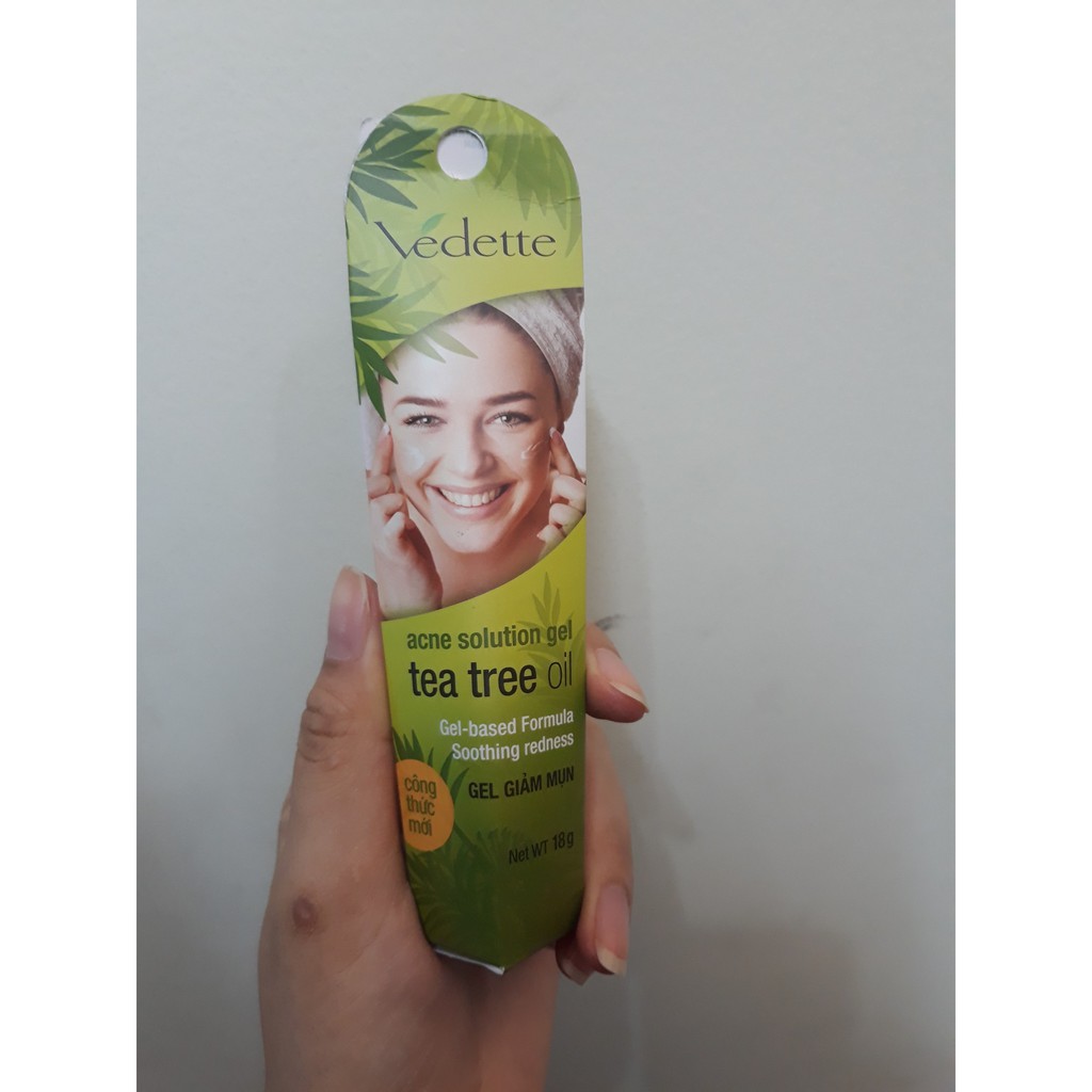 Gel giảm mụn vedette tinh chất tràm trà 18g - 0514937 | BigBuy360 - bigbuy360.vn