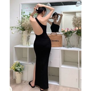 QKOOLE  Đầm Dây Phong Cách retro Hàn Quốc Gợi Cảm Dành Cho Nữ