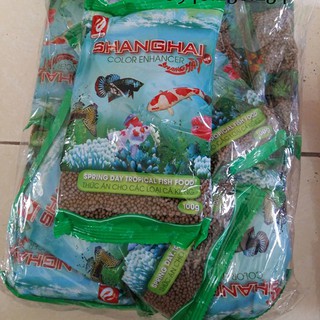 Thức ăn SHANGHAI cho Cá Cảnh 100gr hạt bé