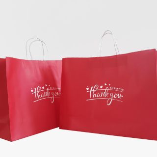 COMBO 60 TÚI GIẤY ĐỎ THANK U