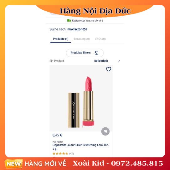 Son Maxfactor Đức đủ bill hàng chính hãng