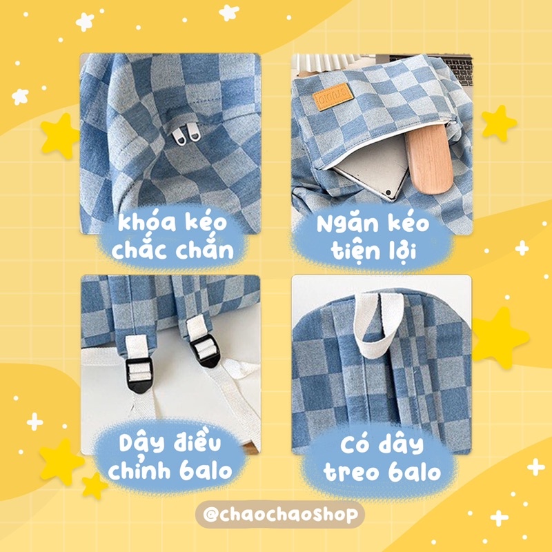 🎒BALO HOẠ TIẾT BÒ DENIM HOT TREND🔥