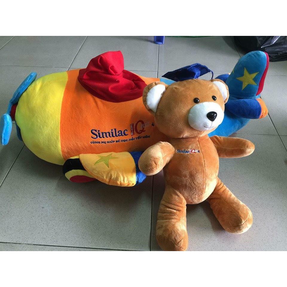 Gấu lái máy bay - Đồ chơi bông 72 x 55 x 24