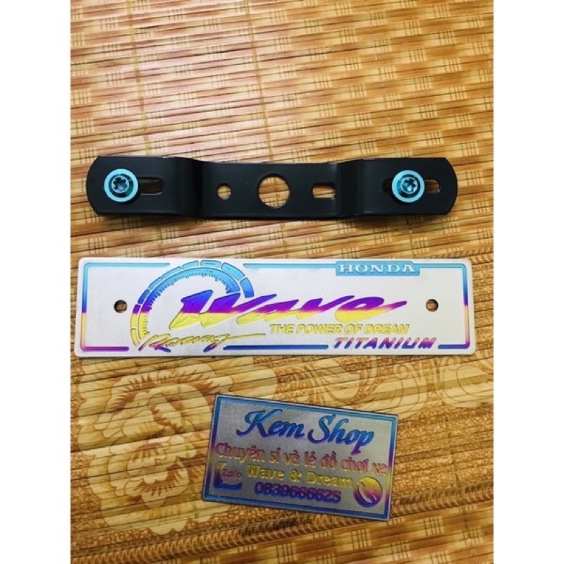 Bảng Tên Ware Titannium Kèm Pát Và Ốc Gr5