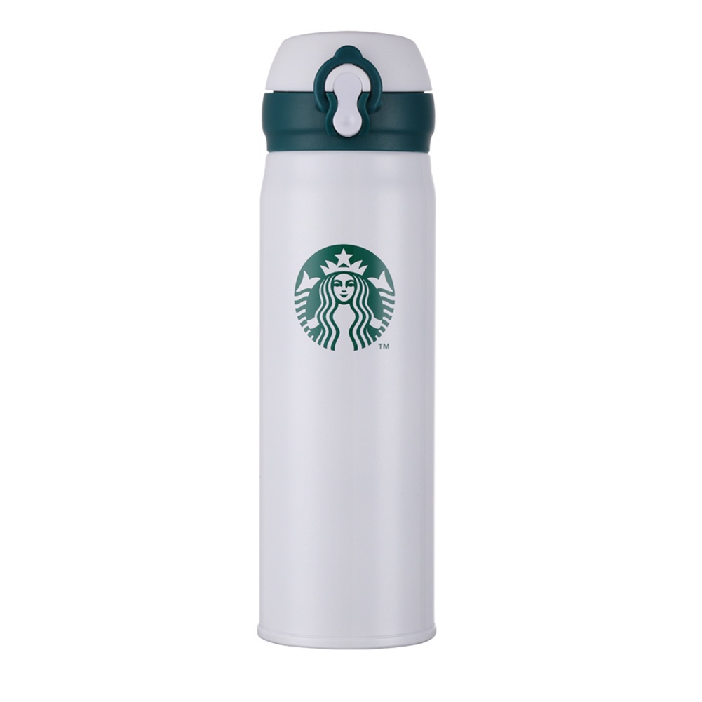 Bình nước giữ nhiệt Starbucks thông minh 500ml có nắp đậy chống rò rỉ dành cho thể thao hoạt động ngoài trời