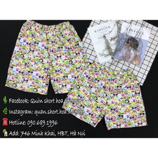 Quần hoa vintage - tsum tsum