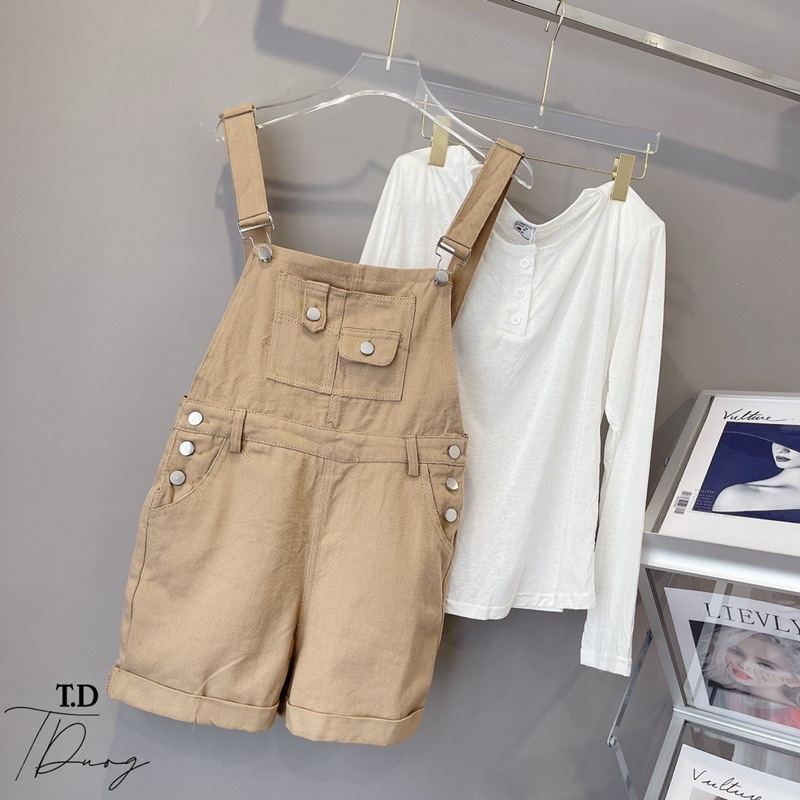 🎄 Set quần yếm jean mix pull giấy siêu đẹp. Size S M | BigBuy360 - bigbuy360.vn