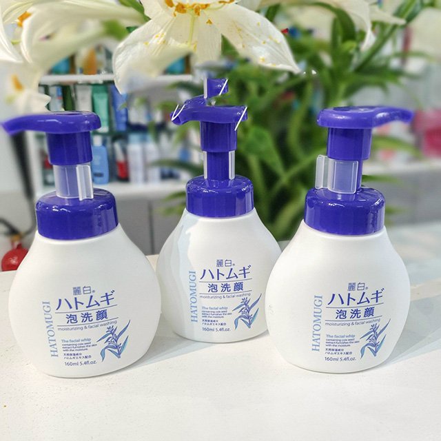 Sữa Rửa Mặt Tạo Bọt Hatomugi The Facial Whip 160ml