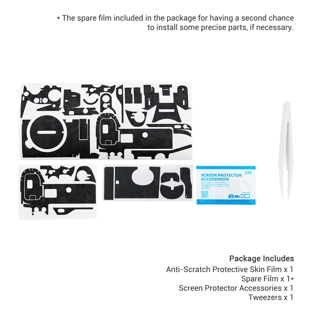 JJC Phim Bảo Vệ Chống Trầy Xước Cho Sony A7S3, Miếng Dán Trang Trí Chống Trượt Cho Máy Ảnh Sony a7S III A7S3, Chất Liệu 3M Không Bã Thiết Kế Phù Hợp Tùy Chỉnh