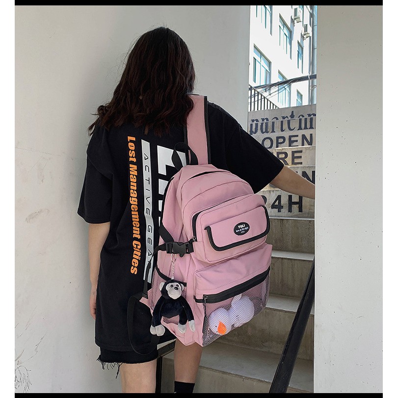 Balo nữ giá rẻ thời trang ulzzang đẹp dễ thương đi học vừa laptop B087 yoli