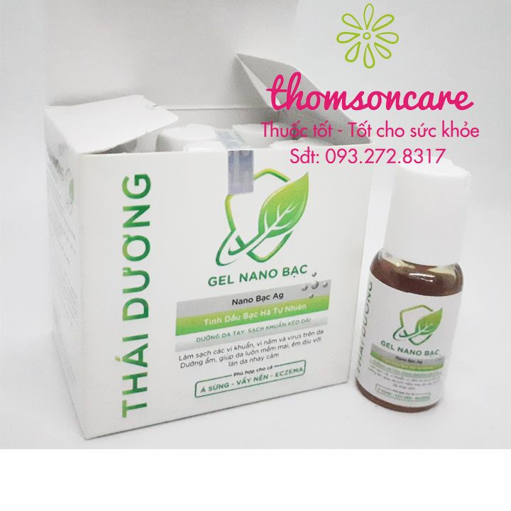 Combo 6 lọ Nước rửa tay khô mini Thái dương lọ 20ml - nhỏ gọn, tiện bỏ túi mang theo, sát khuẩn y tế nhanh