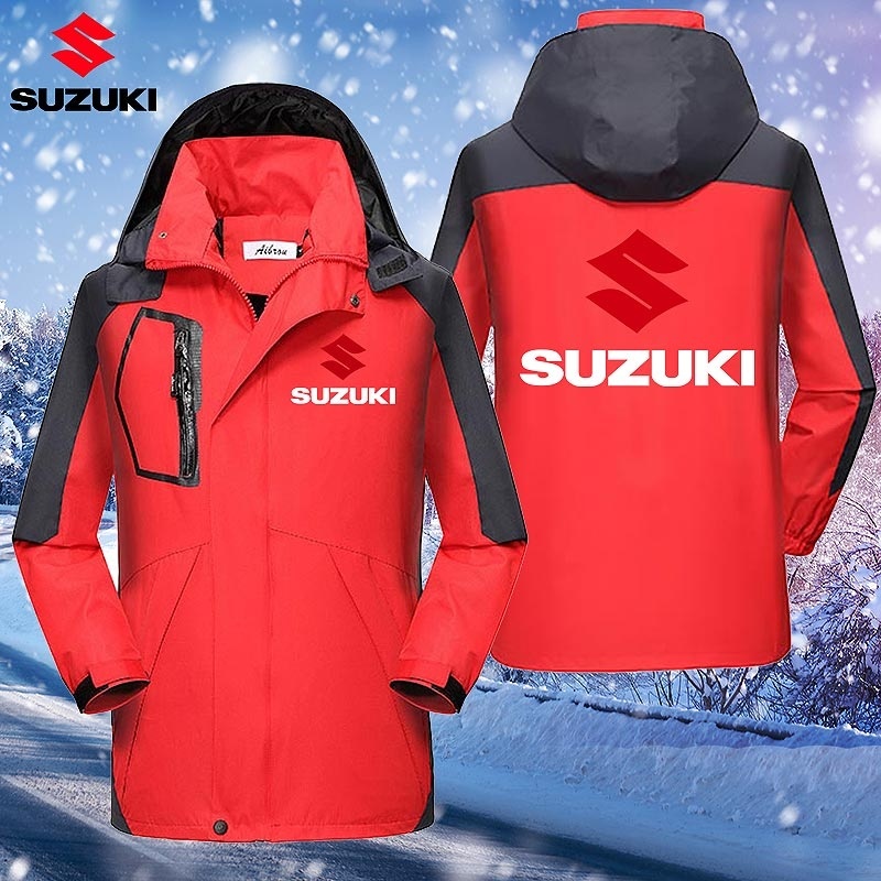 Áo Khoác Dù Chống Thấm Nước In Logo Suzuki