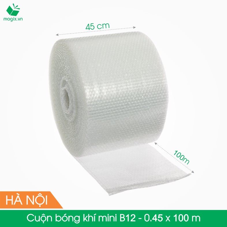 B12 - 45cm x 100m - Cuộn Bóng Khí - Màng xốp hơi - Xốp nổ - Gói hàng - Bọc hàng