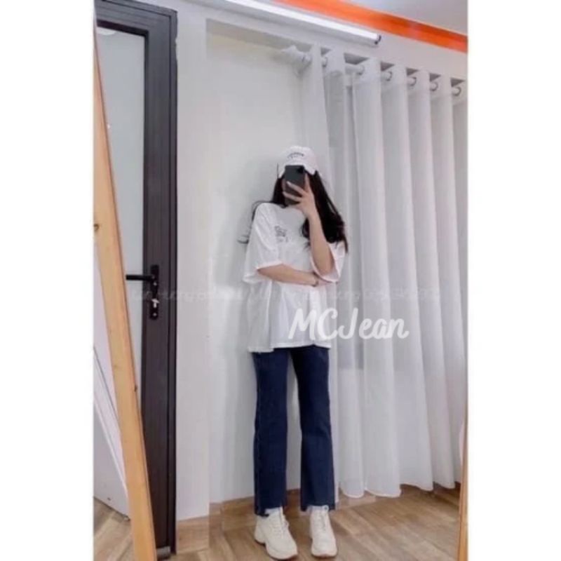 Quần jean nữ ống đứng cắt gấu xanh nhạt đậm hot hit 2022 | BigBuy360 - bigbuy360.vn