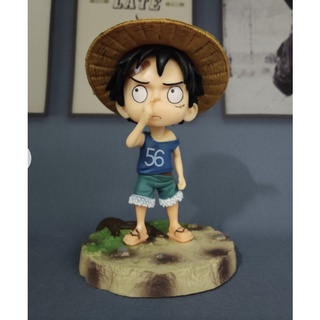 Mô hình One Pice- Luffy hồi nhỏ siêu dễ thương Cao 15 cm