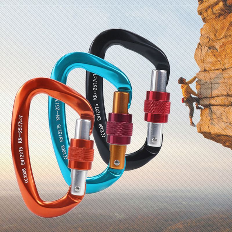 Móc Chữ D Chịu Lực Tốt 25KN Bảo Vệ Khi Leo Núi