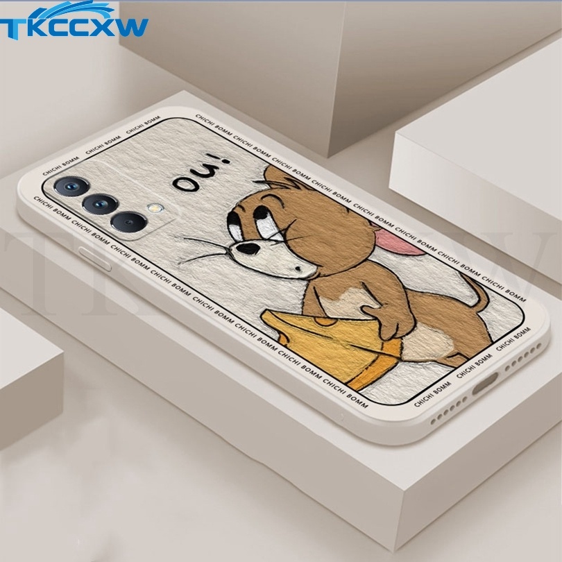 Ốp Điện Thoại Silicon Góc Vuông Mềm Chống Sốc Họa Tiết Hoạt Hình Cho Realme Q5 Q5i Q3s Q3t Q3i Q3 Pro