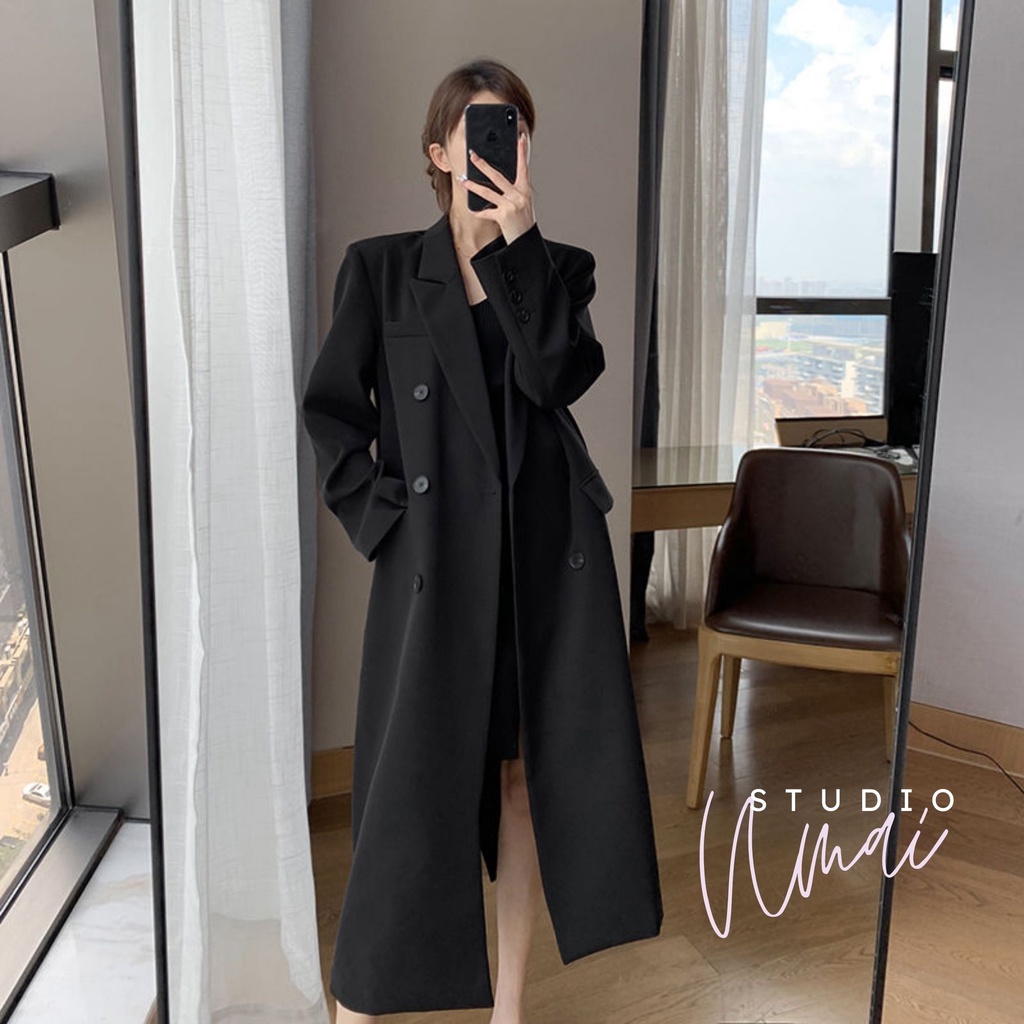 (Ảnh thật) Khoác Vest Dáng Dài Thanh Lịch - K0412