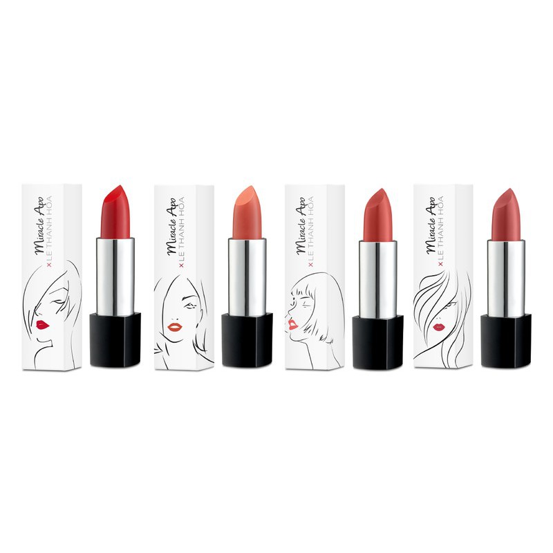 Son lì Miracle Apo Lipstick Matte x Lê Thanh Hòa 4g - Cam chảy .