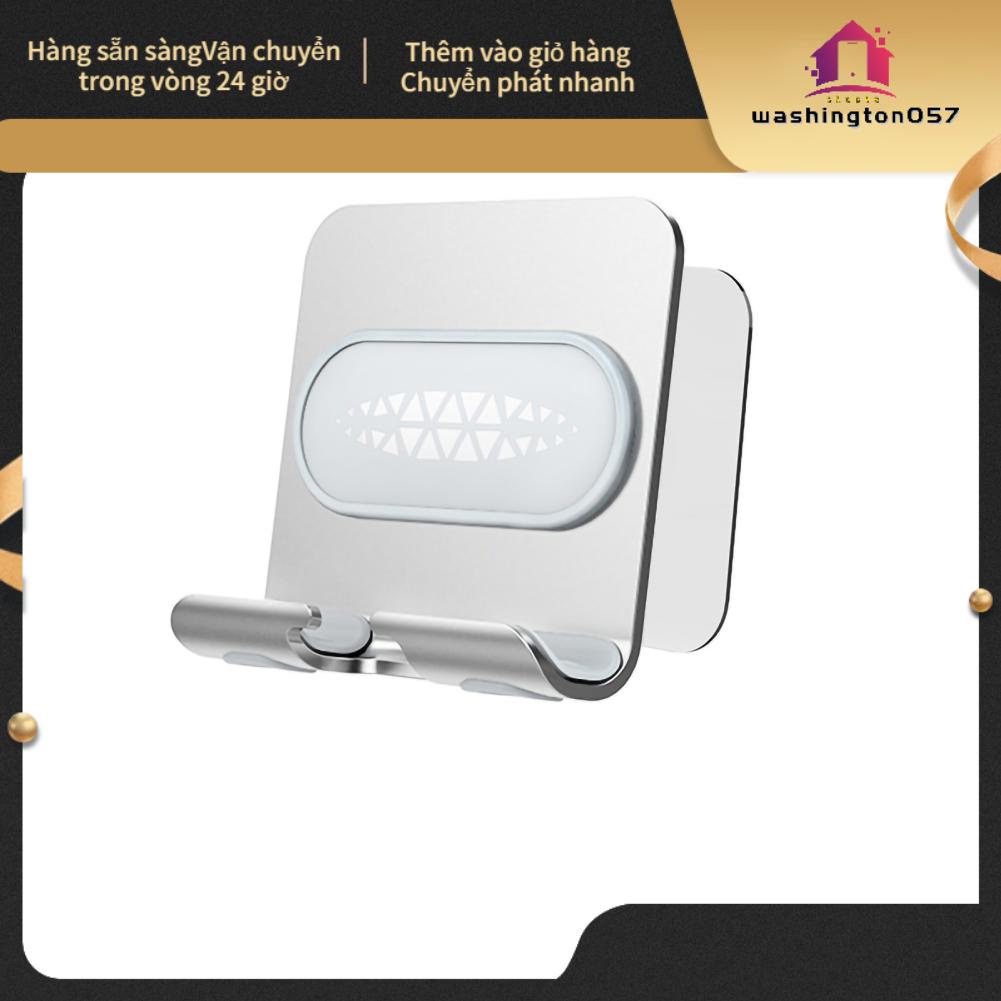 Washington057 Giá đỡ điện thoại treo tường bằng kim loại có thể điều chỉnh Đấm trong phòng tắm miễn phí cho di động Máy tính bảng và các vật nhỏ