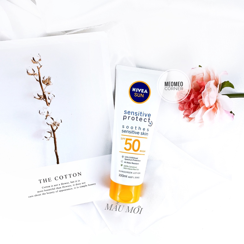 Kem chống nắng Nivea Sun UV Face Soothing Sensitive / BB cream / Shine Control SPF50