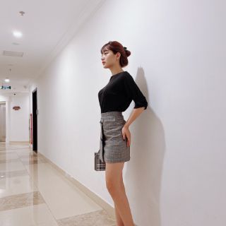 CHÂN VÁY A KẺ 4 CÚC.