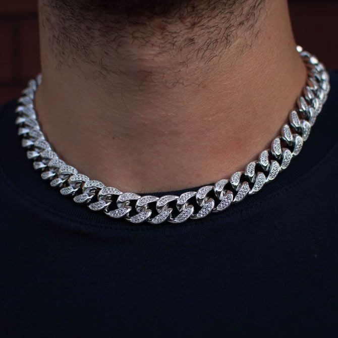 [SALE GIÁ SỐC] Vòng cổ Cuban Unisex Diamond Chain - Dây chuyền Cuban - Hàng siêu cấp phong cách Hiphop