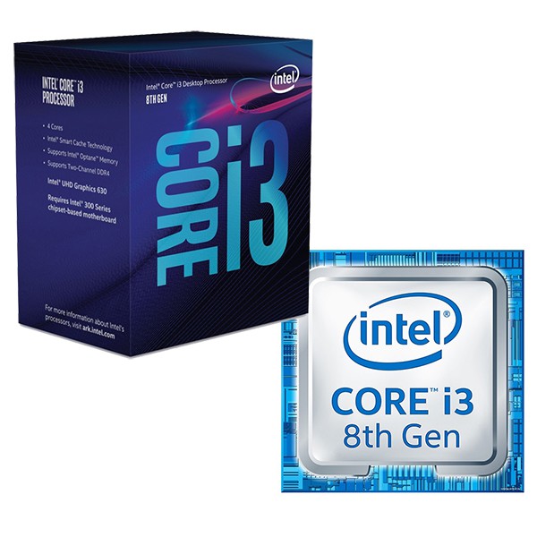 [HÀNG MỚI 100% BH 36th] CPU Intel Core i3-8100 3.6Ghz / 6MB / 4 Cores, 4 Threads / Socket 1151 v2