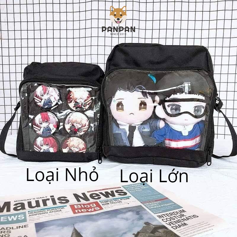 Itabag - Túi đeo chéo ngăn trong suốt.