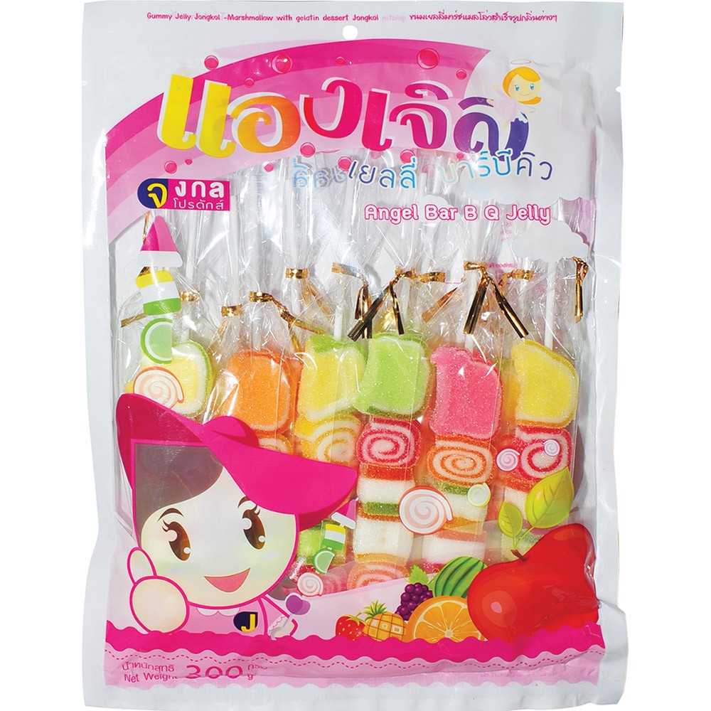 Kẹo Dẻo Jelly JongKol Thái Lan Gói 300g 12 + 2 Que