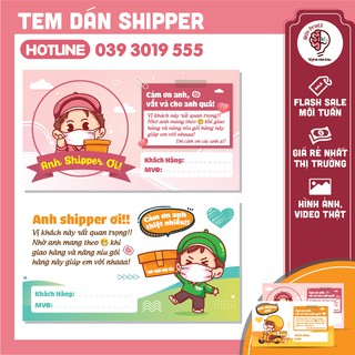 [CÓ SẴN] 100 Tem Cảm Ơn, Tem Cảm Ơn Shipper Nhiều Mẫu Có Ghi Mã Vận Đơn, Nhãn Dán Cao Cấp Có Cán Màng Sang Trọng