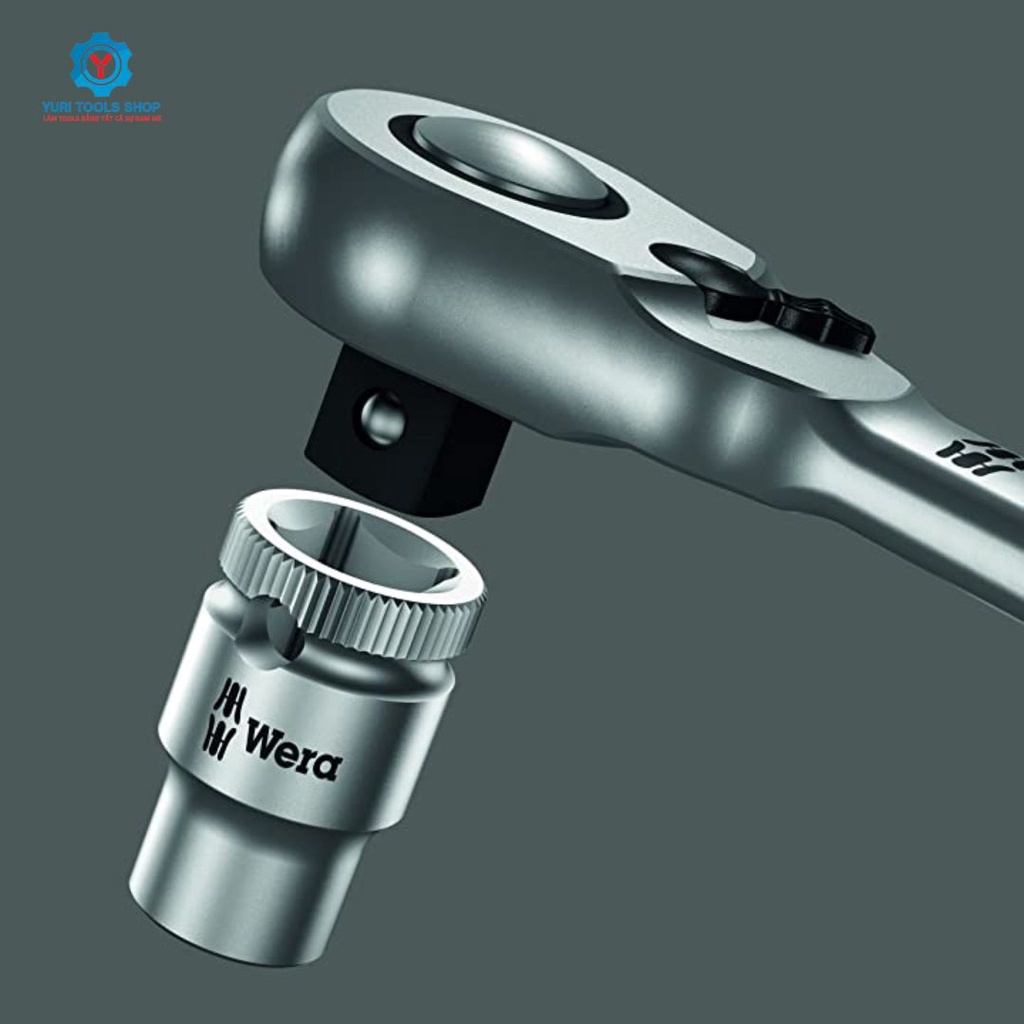 Cần Siết Tròng Cóc Wera 8004 A Zyklop Full Metal Ratchet With Switch Lever, 1/4' - 05004004001