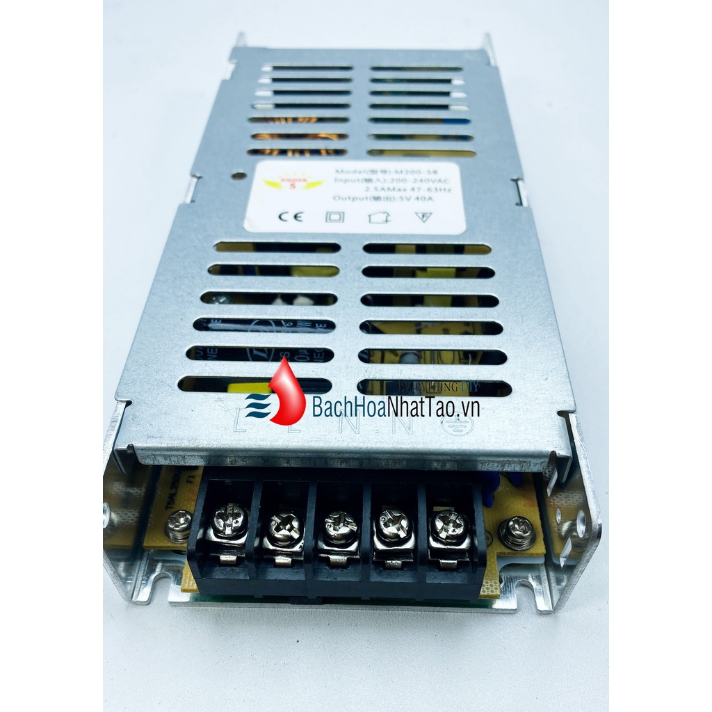 Nguồn tổ ong 5v-40a 200w mỏng