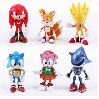 Bô 06 Mô Hình Nhân Vật Game Nhím Sonic - Mẫu 02
