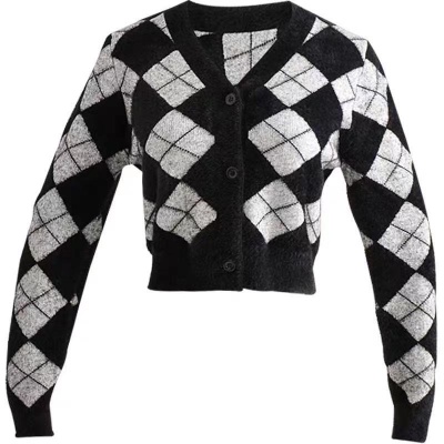 Áo khoác cardigan cổ chữ V phong cách Hàn Quốc cổ điển cho nữ | BigBuy360 - bigbuy360.vn