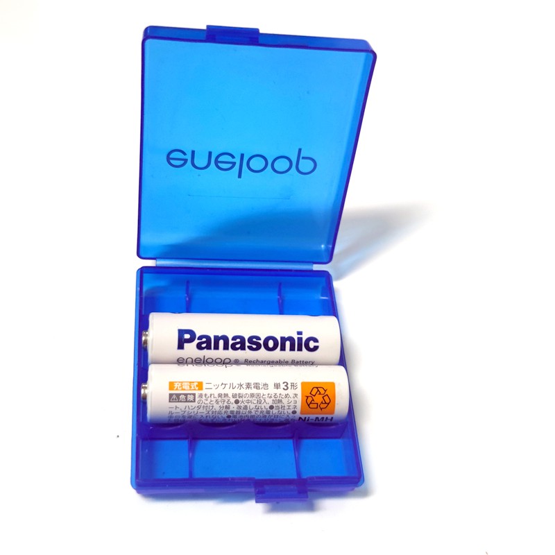 Combo 2 pin sạc AA Panasonic 1900mAh BK-3MCC loại rời - bản nội địa Nhật (Trắng)