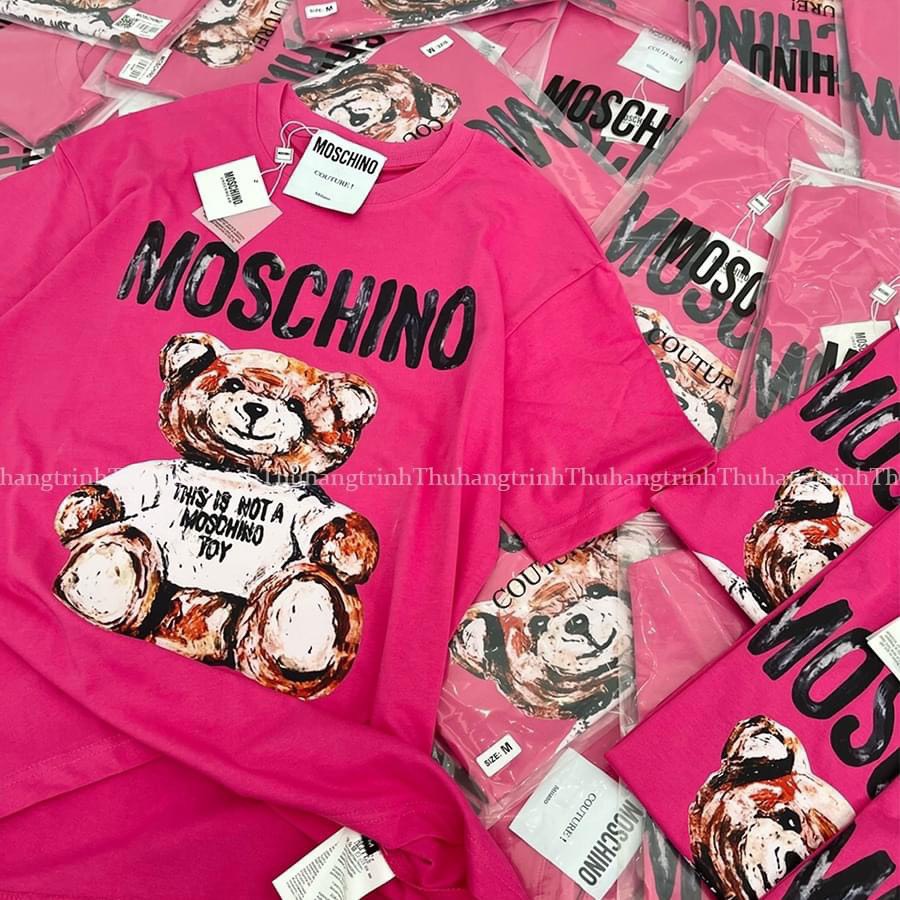 Áo thun moschino sơn dầu cho bé và gia đình , áo phông trẻ em unisex , Kid_genZ