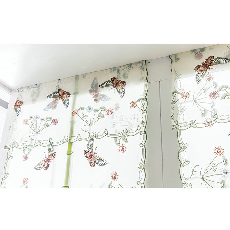 Rèm Cửa Sổ Họa Tiết Bướm Xinh Xắn Trang Trí Nội Thất