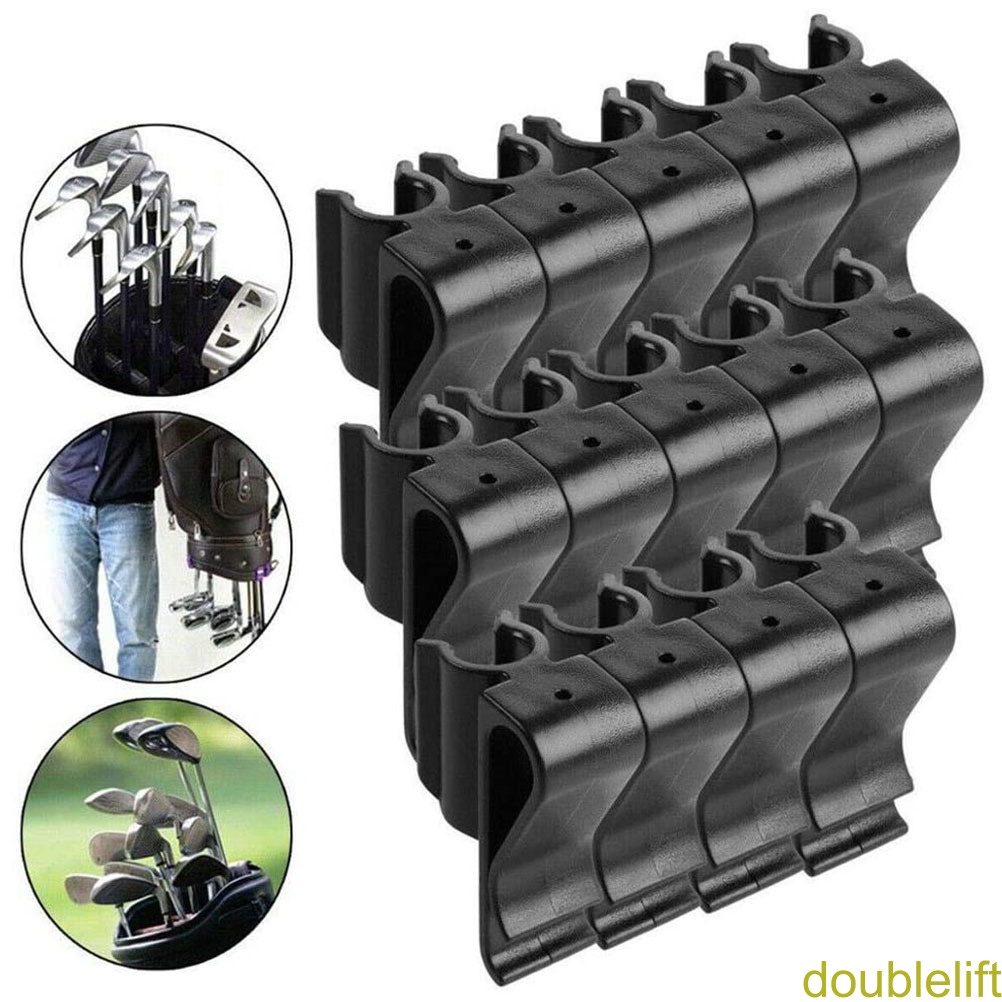 [double]Golf Putter Clip Golf Bag Clip on Putter Clamp Holder Golf Putter Clip Organizer Ball Marker for Golf