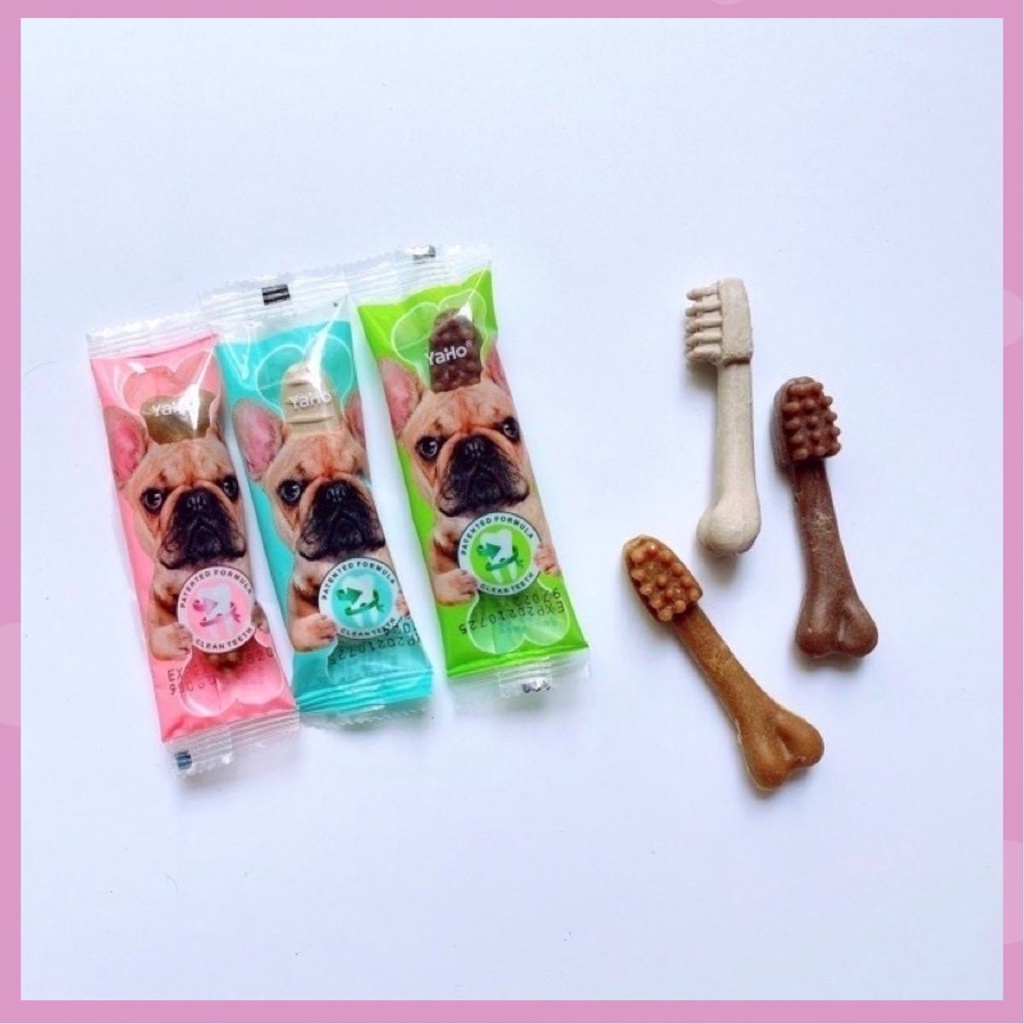 Xương gặm bàn chải sạch răng cho chó Yahoo [15gr]