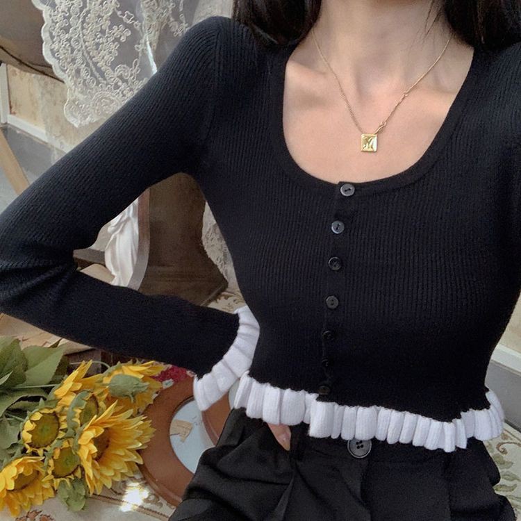 Áo Khoác Cardigan Dệt Kim Phong Cách Cổ Điển Xinh Xắn Cho Nữ